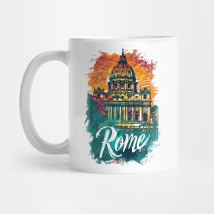 Rome Retro Italy poster Mug